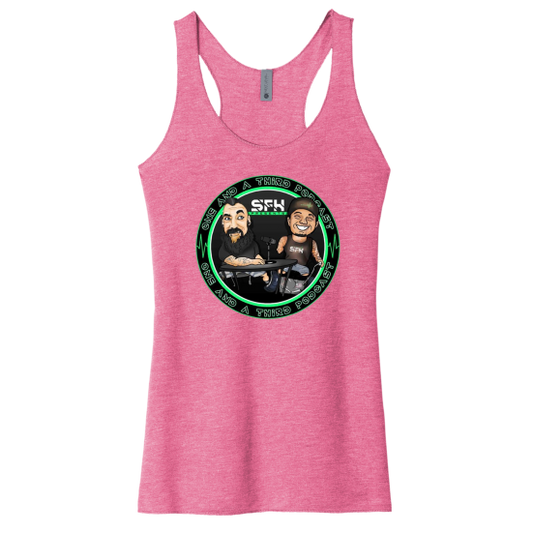 Womens Circle Logo Racerback Tank