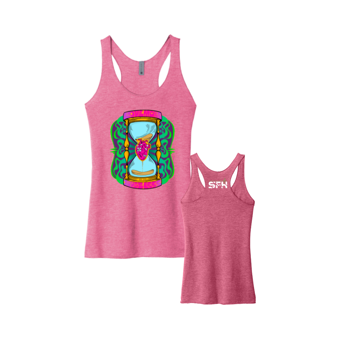 SFH Love More Ladies' Tri Blend Tank