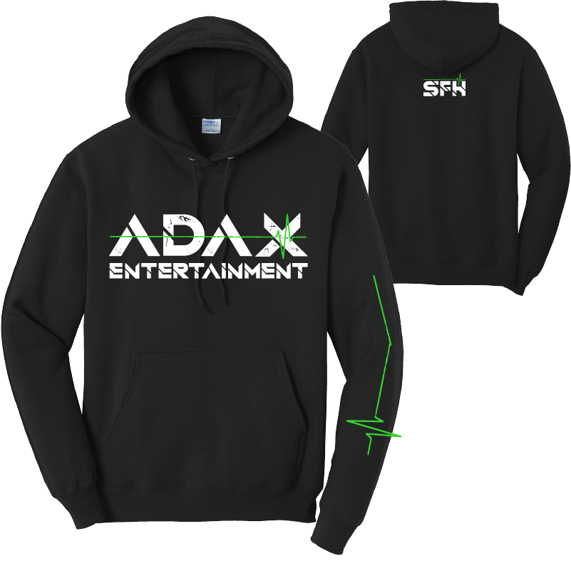 ADAX Entertainment Hoodie Black Double