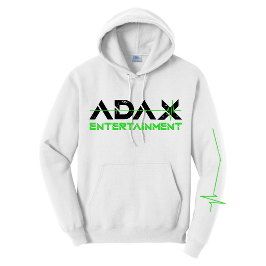 ADAX Entertainment Hoodie White Front