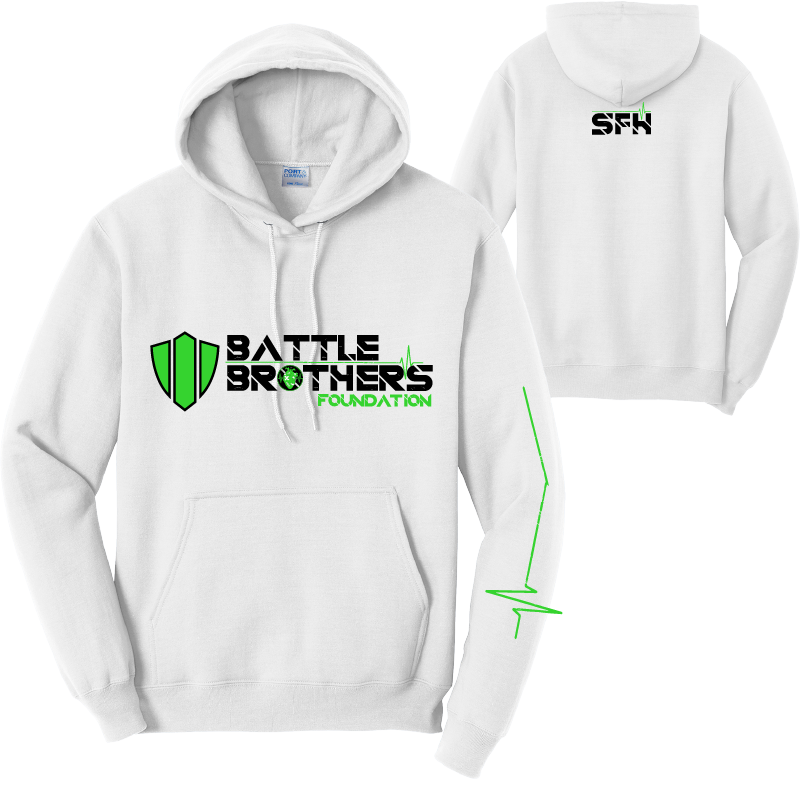 Battle Brothers Hoodie White Double