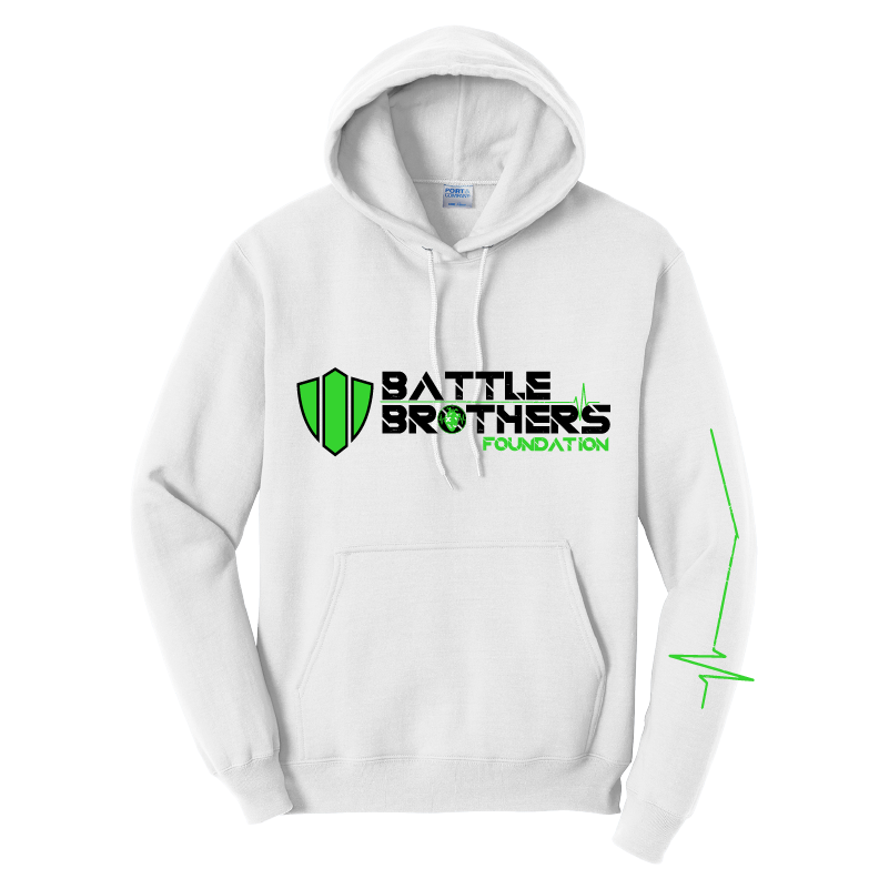 Battle Brothers Hoodie White Front
