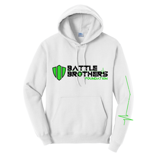 Battle Brothers Hoodie White Front
