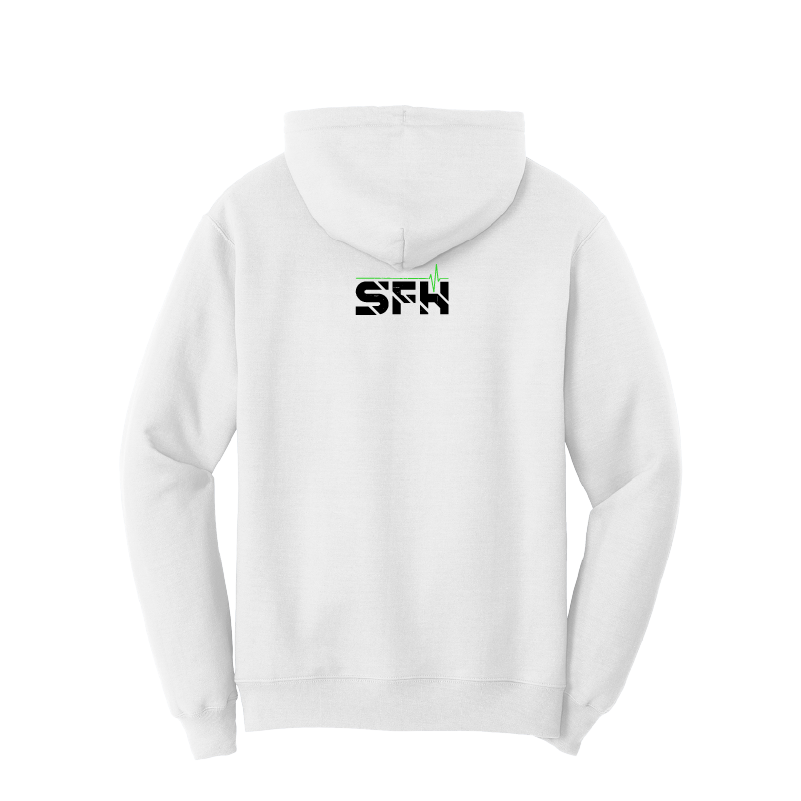 Devil Doc Talk Show Hoodie White Back