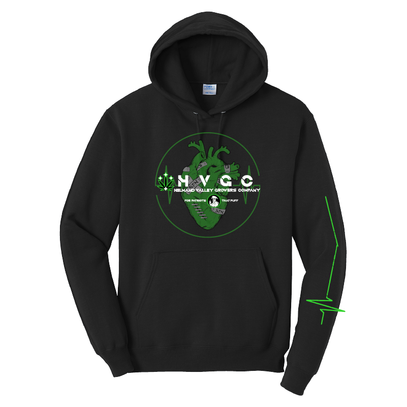 HVGC Hoodie Black Front