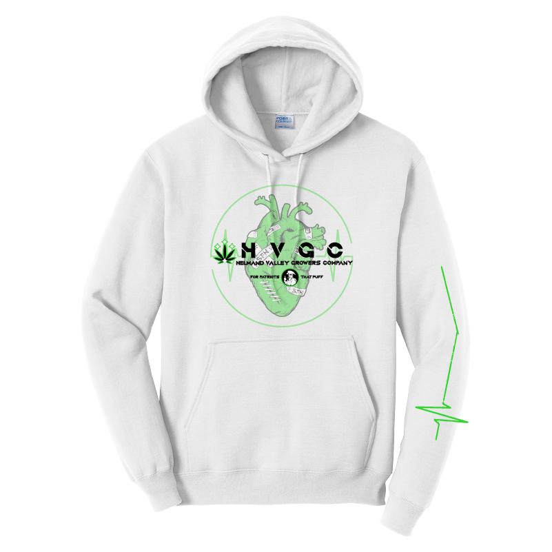 HVGC Hoodie White Front