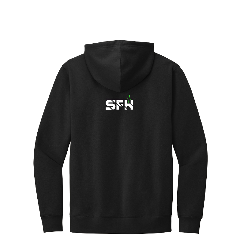 Never Quit Hoodie Black Back