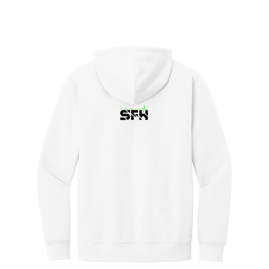 Never Quit Hoodie White Back